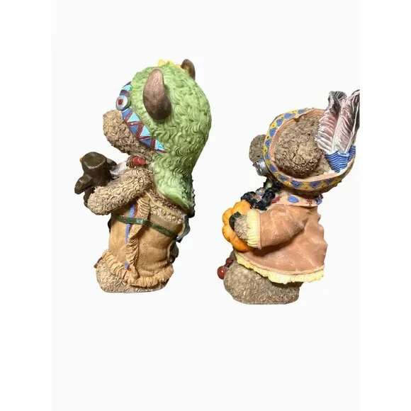 Thanksgiving Bears Autumn Harvest Decorative Collectible Figurine Set - Picture 11 of 13